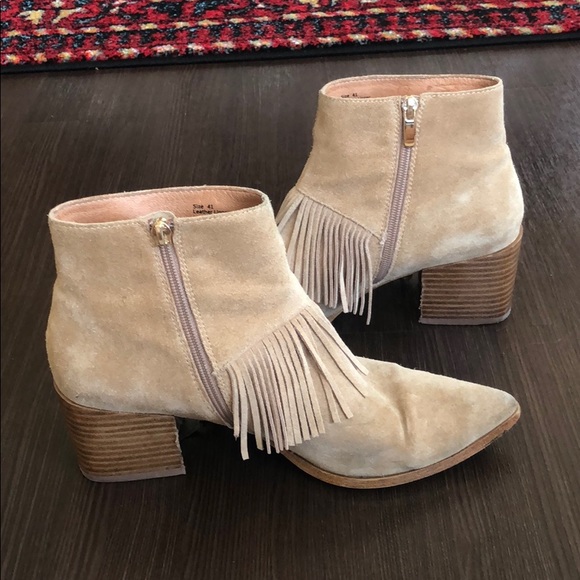 Matiko suede fringe ankle boots - Picture 7 of 8
